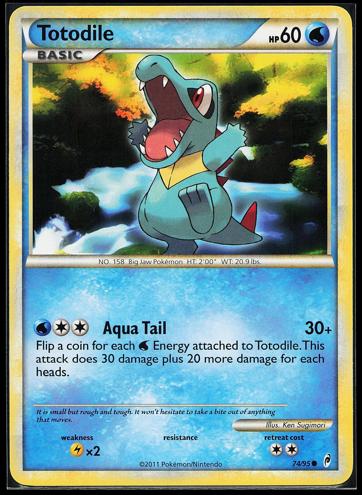 Totodile 74/95 Common Call of Legends Pokemon Card