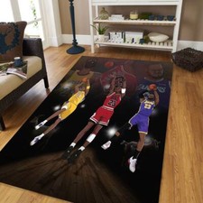Legend NBA Rug, Amazing Team Rug, Basketball Rug, Famous Basketball Player Rug