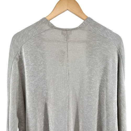 DONNI. Anthropologie NWT Womens Sandwash Cardigan OSFM Ribbed Sweater Coat Gray - Picture 9 of 16