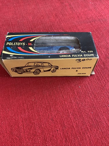 POLITOYS LANCIA FULVIA COUPE #520 ORIGINAL BOX BLUE - Picture 5 of 9