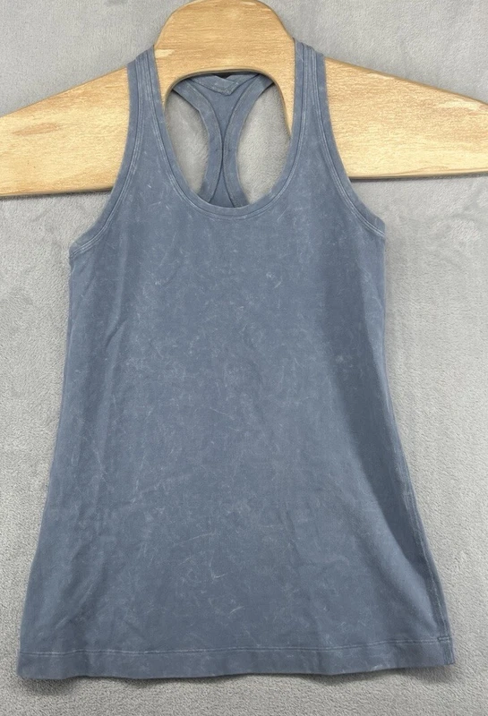 lululemon cool racerback ii dye washed chambray 