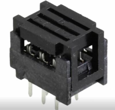 5111595-1 10 Positionen Flachbandkabel Stecker schwarz IDC Durchgangsloch