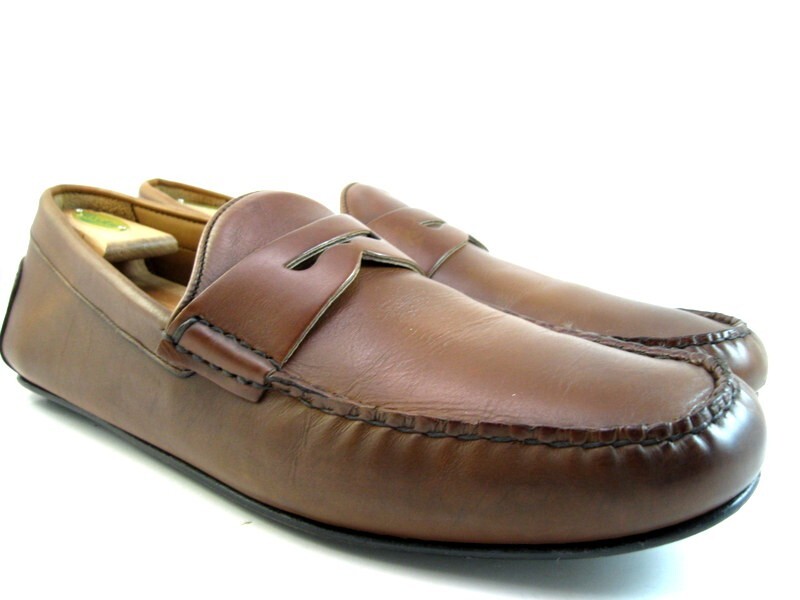 Allen Edmonds Super Sport Driver Leather Penny Loafers Burnished Brown 13 D Men Men main image 2