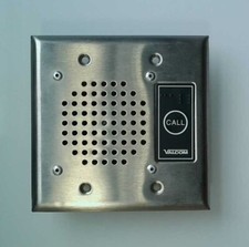 Valcom V-1072A Stainless Steel Doorplate Speaker - Flush Mount