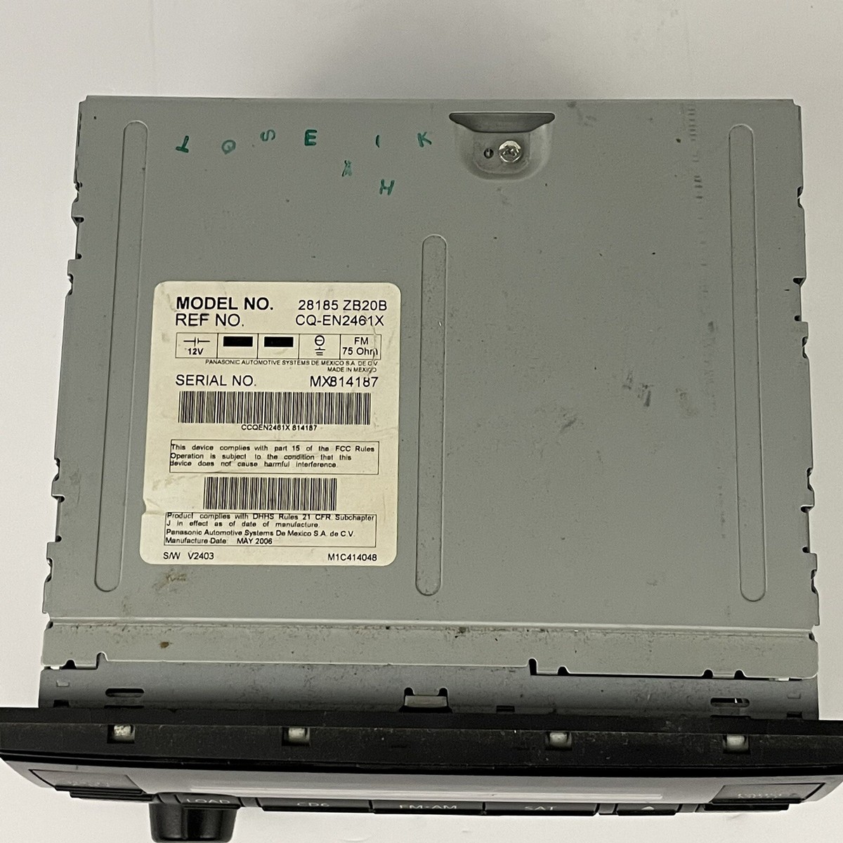2005-2006 Nissan Altima OEM BOSE 6 Disc CD Changer Radio