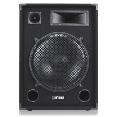 MAXMUSIC Max SP15 DJ Speaker 15 Inch 1000W Full Range Woofer for Party & Disco