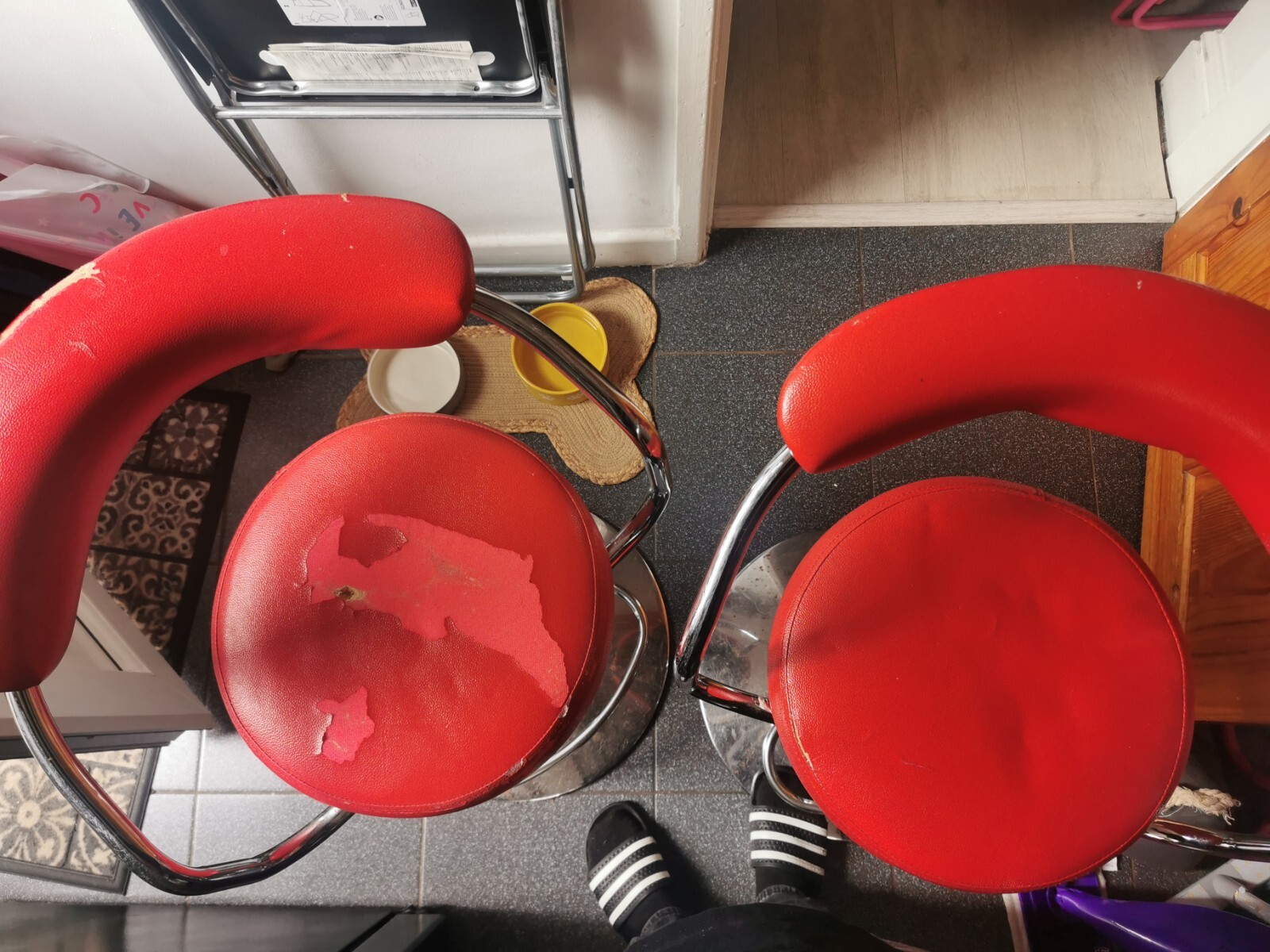 Bar stools Kitchen used Red x2 eBay