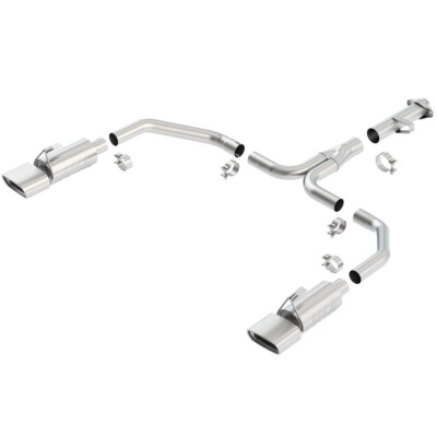 Borla 140071 Cat-Back Exhaust System - Fully Polished Stainless Steel For Jeep Cherokee 4.0L 1997-2001 - View #6