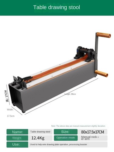 Dispositivo ausiliario per trafilatrice manuale da scrivania - Foto 2 di 9