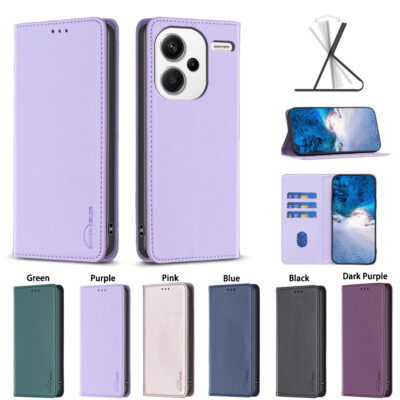 For Redmi and Xiaomi ''All'' Series Magnetic Leather Flip Stand Card Wallet Case