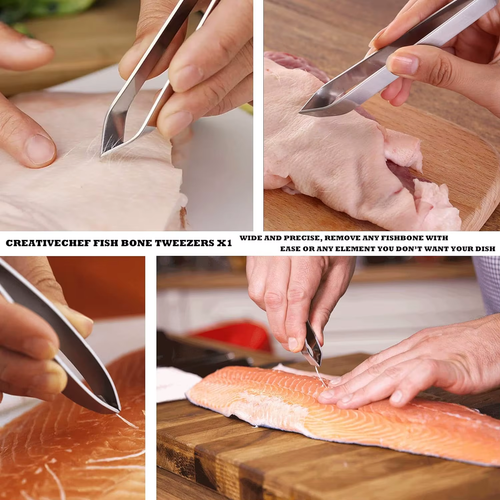 Professional Chef Plating Kit, 10 Piece Culinary Plating Set, Black, Stainless S - Picture 6 of 13