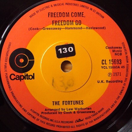 The Fortunes - Freedom Come, Freedom Go (7", Single, Sol) - Picture 1 of 2