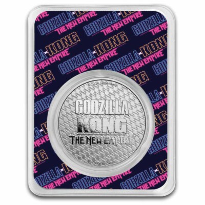 1 oz Silver Round - Godzilla x Kong - Godzilla Colorized | eBay