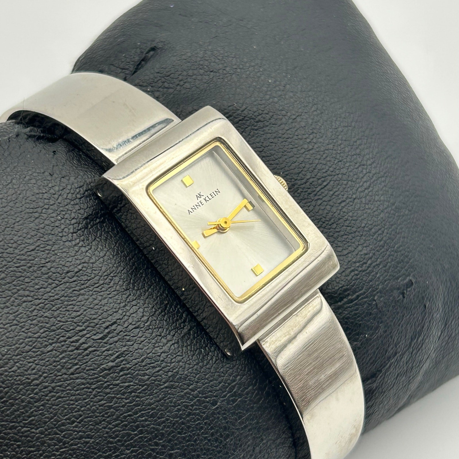 Anne Klein Two-tone Rectangular Stainless Steel A… - image 3