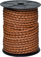 Round Braided Genuine Leather String Bolo Cord, Rope for Jewelry Making, Necklac