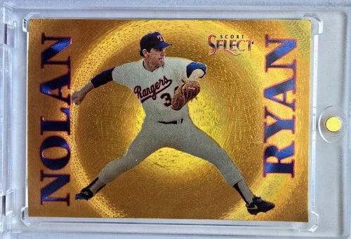 1993 Score Select Nolan Ryan GOLD REFRACTOR FOIL SP - Rangers - HOF Gold SP