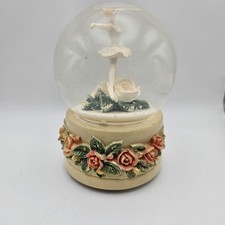 Ballerina Swan Lake Musical Snow Globe Vintage Silvestri Collectible