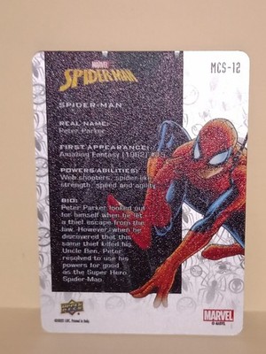 2024 MARVEL UPPER DECK SPIDER-MAN SPIDER-MAN MCS-12 THICK METAL