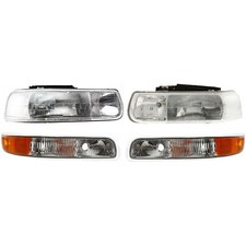 Headlight Kit For 1999-2002 Chevrolet Silverado 1500 Left And Right 4pc Headlight Kit For 1999-2002 Chevrolet Silverado 1500 Left And Right 4pc