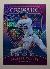 2018 Chronicles Crusade Purple Mojo Prizm /99 Gleyber Torres #1 Rookie RC