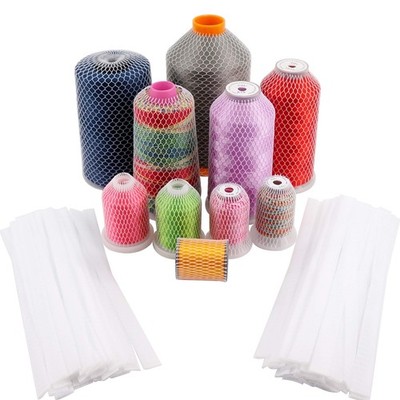 New brothread 100pcs Thread Net Spool Saver for 100pcsx25cm, Multicolor