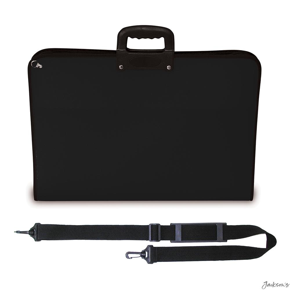 Mapac Academy A3 Portfolio Case Water Resistant Black With Shoulder Strap