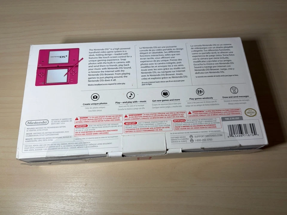 Nintendo DSi Pink Handheld Console New Open Box - Image 2 of 4