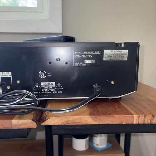 Cambiador/reproductor de discos compactos Sony CDP-CE415 5 CD con control remoto (PROBADO/FUNCIONA) - Imagen 8 de 15