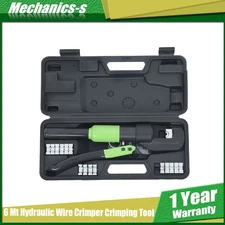 6MT & 8 Dies Hydraulic Wire Crimper Crimping Tool Battery Cable Lug Terminal