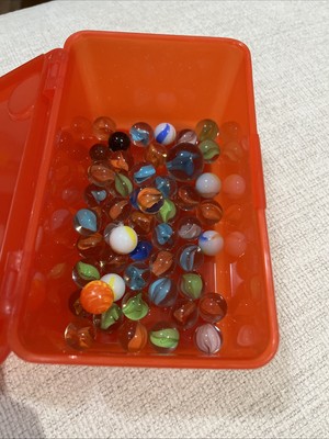 Vintage Marbles Lot of 52 Varied Size and Color