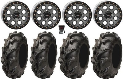 System 3 SB-7 14'' Wheels Ti (4+3) 28'' Mega Mayhem Tires Pioneer 1000 / Talon