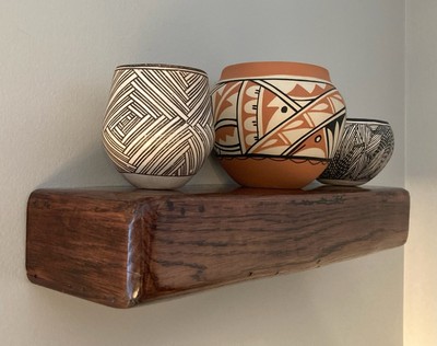 Solid oak floating shelf