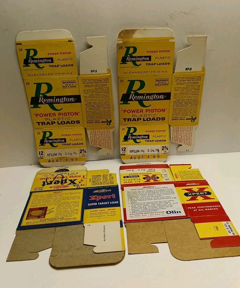 Remington Power Piston Trap Loads And Xpert 12 Ga Shotgun Shell Boxes Empty Lot - Image 2 of 4