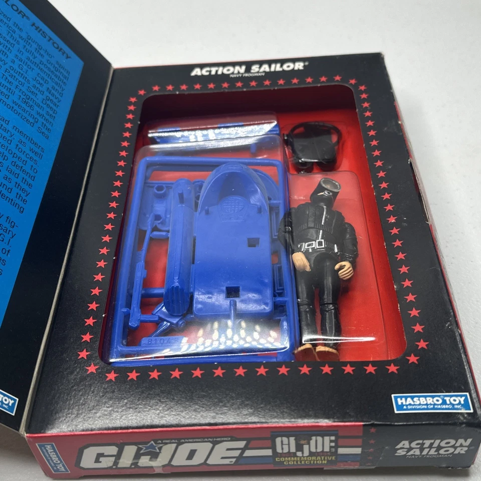 NOVO 1994 Hasbro GI Joe 30º Aniversário Action Sailor Action Figure Navy Frogman - Imagem 3 de 4