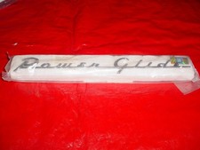 1954 54 Chevy Chevrolet Car Power Glide  Trunk Emblem Script