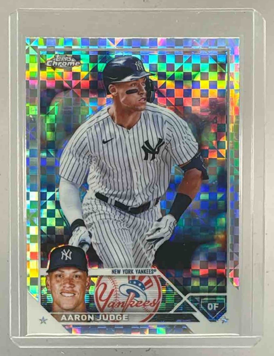 Aaron Judge 2023 Topps Chrome #62 X-Fractor