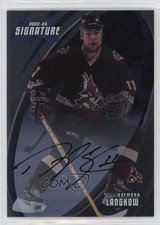 2002 ITG Be A Player Signature Series Signatures Daymond Langkow #096 Auto 1h1d