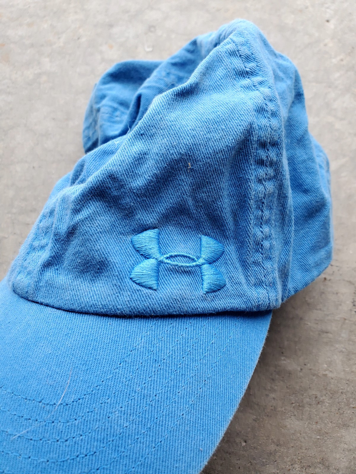 Solid Blank Blue Under Armor Logo Slouch Dad Adju… - image 2