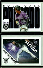 Diamondbacks Nolan Arenado 2020 Topps Big League Roll Call RC-30 + DW-15 Rockies