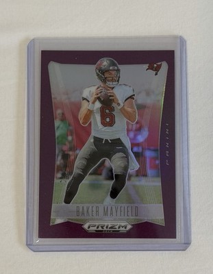 2024 Prizm Deca Baker Mayfield #271 Purple Prizm 99/99 BOOKEND
