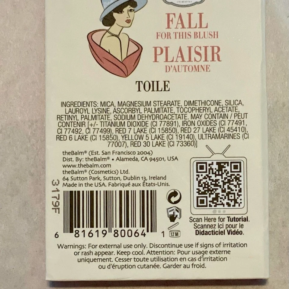 The Balm Instain Long Wearing Staining Powder Blush Toile San Francisco New - Image 4 of 4