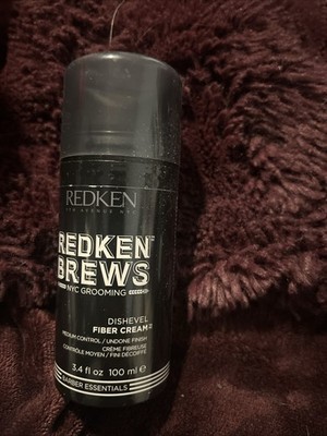 NEW Redken Brews Dishevel Fiber Cream Medium Control Undone Finish 3.4 oz