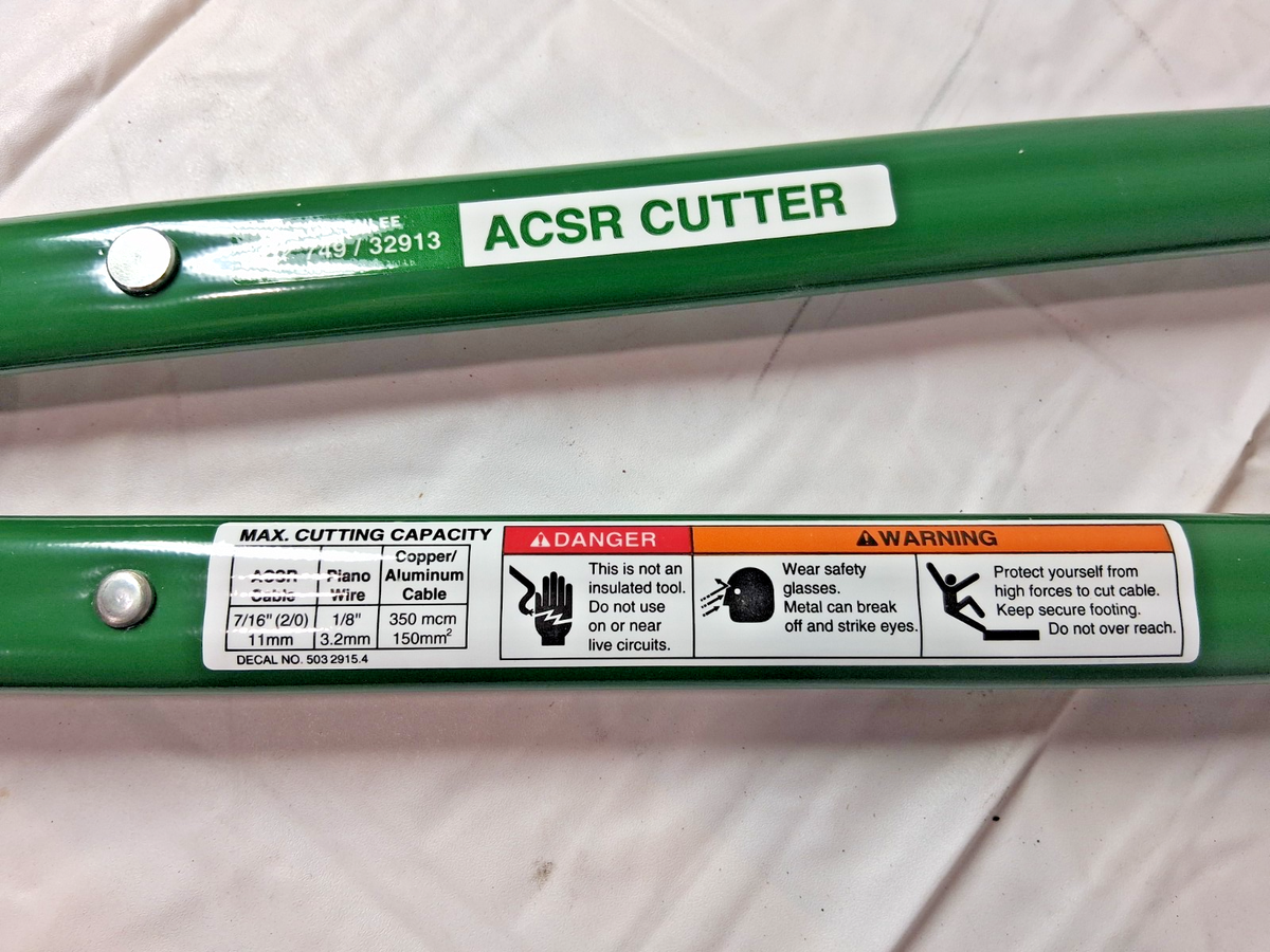 Agrileo Greenlee Steel Handle Cable Cutter 0.13 & 0.44