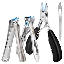 Toe Nail Clippers for Men, Toenail Clippers for Thick Nails for Seniors, German