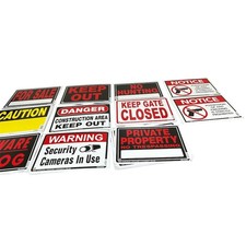 Hillman 10"x14" Aluminum Signs Various Models New