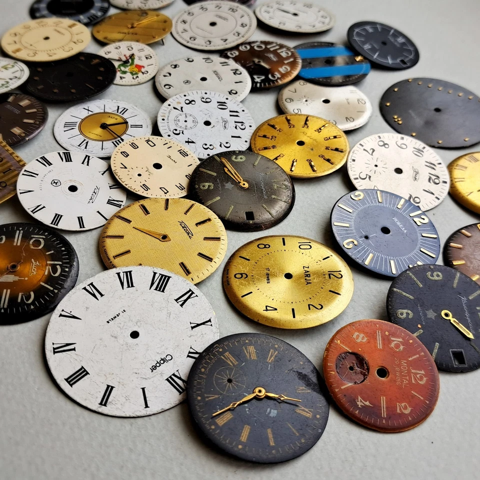 批量 35 件 复古 苏联表盘 – Pobeda、Raketa、Luch、Poljot、Molnija — 第 3/4 张图片