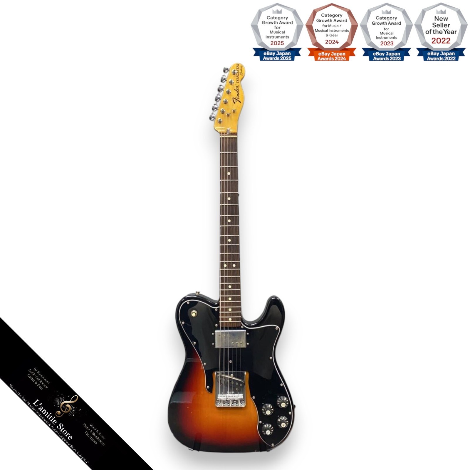 Fender American Original 70s Telecaster Custom Sunburst Electric Guitar Include