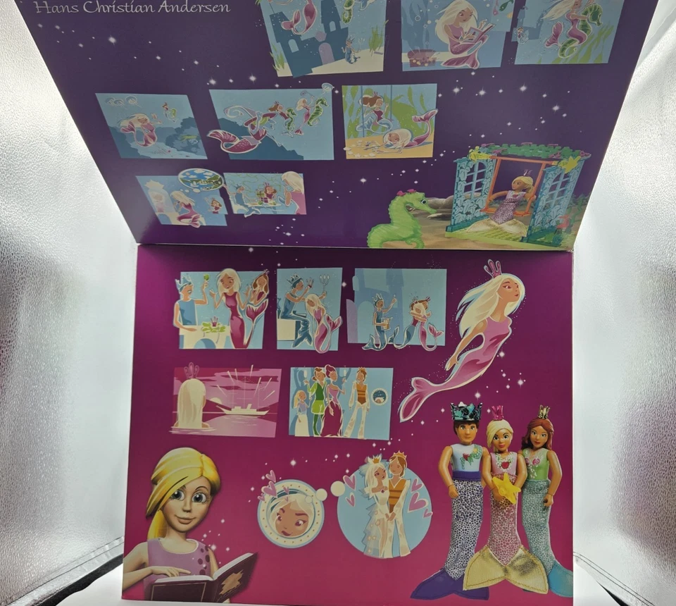 乐高贝尔维尔 2005 年美人鱼城堡 5960 汉斯·克里斯蒂安·安徒生密封 — 第 2/4 张图片