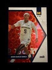 2025-26 ONIT Michigan women's Red Parallel #B-5 BROOKE QUARLES DANIELS 8/25!!