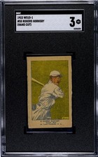 ROGERS HORNSBY 1923 W515-1 Hand Cut Strip Card #55 SGC 3 ST LOUIS CARDINALS HOF